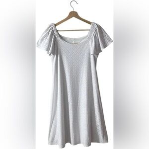Seven7 White Eyelet Babydoll Dress